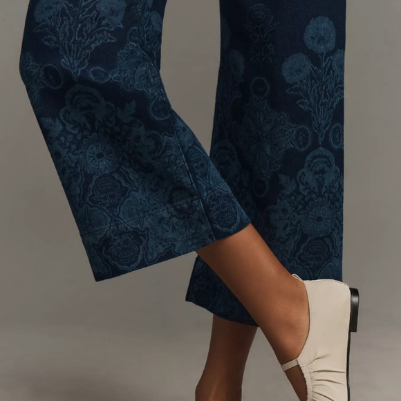 The Colette Cropped Wide-Leg Jeans by Maeve NWT 26 SHU Print - Picture 5 of 10